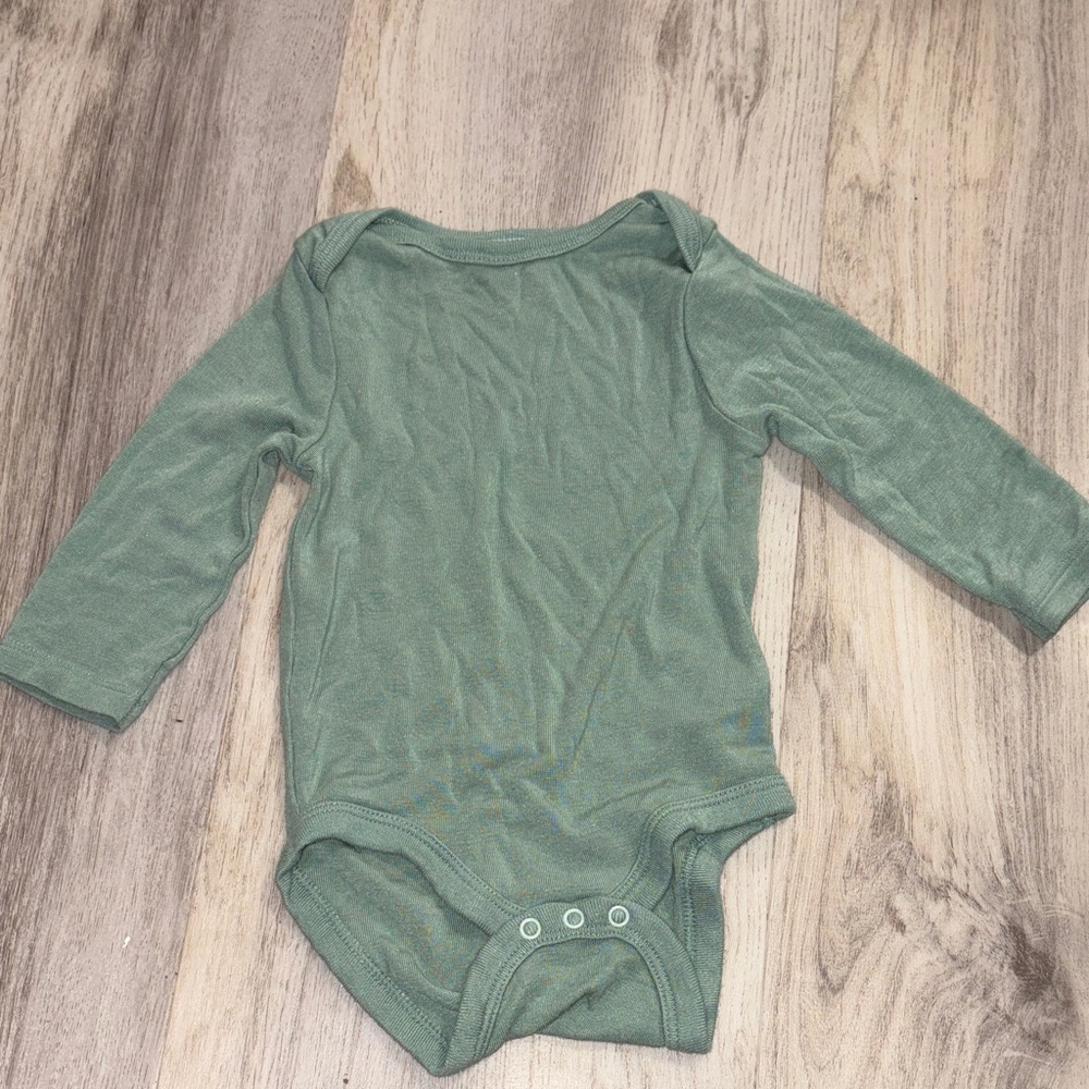Cloud Island Sage Long Sleeve Bodysuit